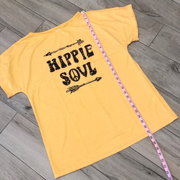 Sunshine Yellow Boho/Festival Hippie Soul T Shirt - Picture 3 of 9